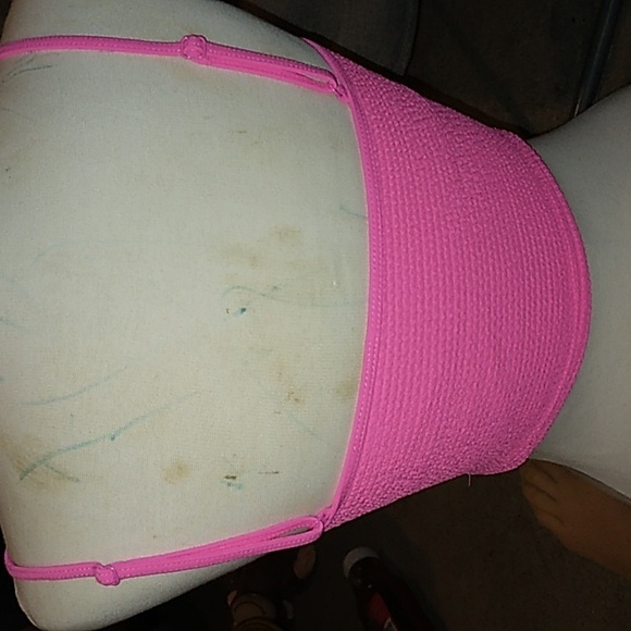 Neon pink bikini top /crop top - Picture 3 of 5